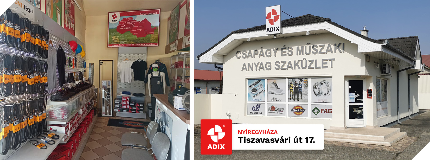 Adix csapagybolt nyiregyhaza uzletkep
